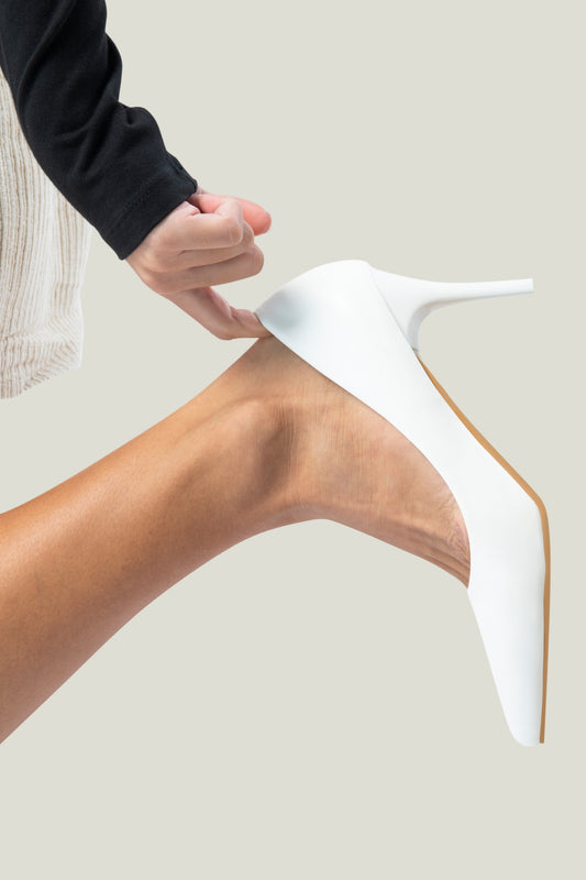 Faux Suede Block Heel